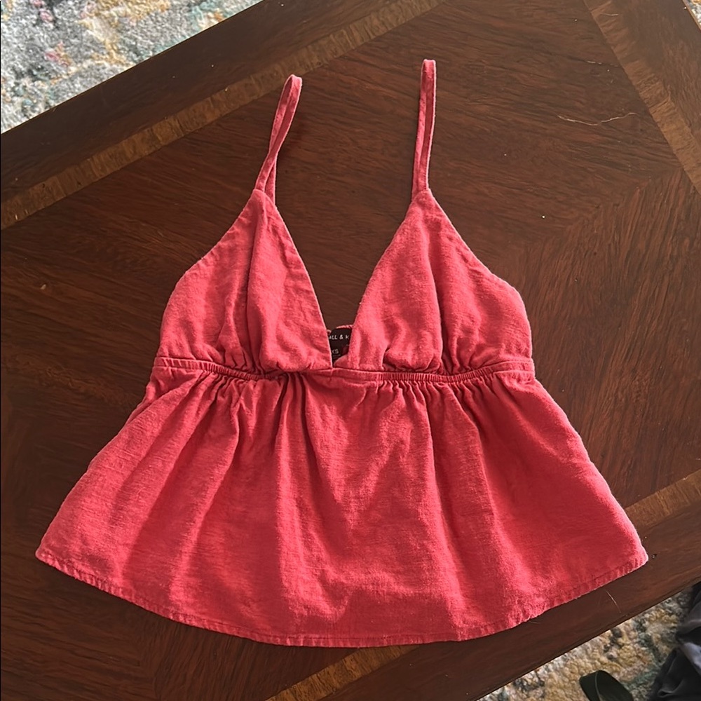 Kendall & Kylie Pink Smocked Bustier Camisole